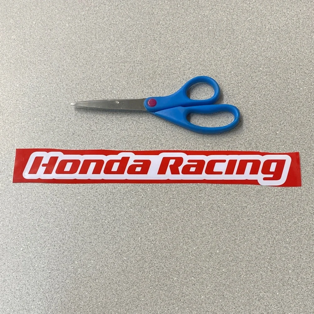 Honda Racing Sticker Red/White - Picture 2 of 2